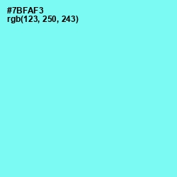 #7BFAF3 - Spray Color Image