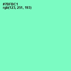 #7BFBC1 - Aquamarine Color Image