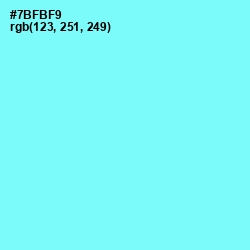 #7BFBF9 - Spray Color Image