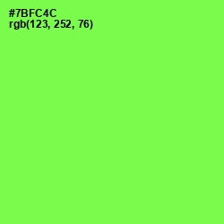 #7BFC4C - Screamin' Green Color Image