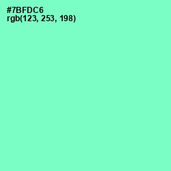 #7BFDC6 - Aquamarine Color Image