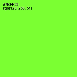 #7BFF33 - Chartreuse Color Image