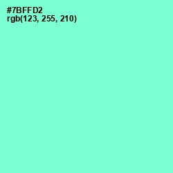 #7BFFD2 - Aquamarine Color Image