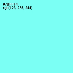 #7BFFF4 - Aquamarine Color Image