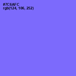 #7C6AFC - Moody Blue Color Image