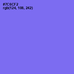 #7C6CF2 - Moody Blue Color Image