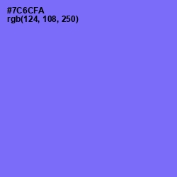 #7C6CFA - Moody Blue Color Image