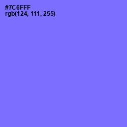 #7C6FFF - Moody Blue Color Image