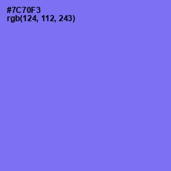 #7C70F3 - Moody Blue Color Image
