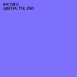 #7C70FC - Moody Blue Color Image