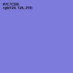 #7C7CDB - Moody Blue Color Image