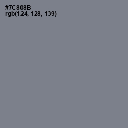 #7C808B - Blue Smoke Color Image