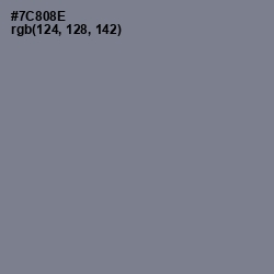 #7C808E - Blue Smoke Color Image