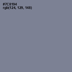 #7C8194 - Slate Gray Color Image