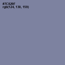 #7C829F - Slate Gray Color Image