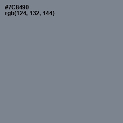 #7C8490 - Slate Gray Color Image