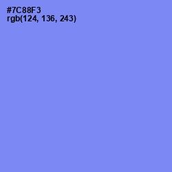 #7C88F3 - Cornflower Blue Color Image