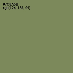 #7C8A5B - Glade Green Color Image