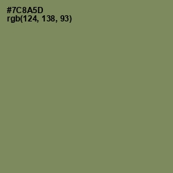 #7C8A5D - Glade Green Color Image