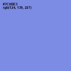 #7C8BE3 - Cornflower Blue Color Image
