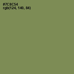 #7C8C54 - Glade Green Color Image