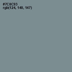 #7C8C93 - Slate Gray Color Image