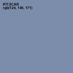 #7C8CAB - Wild Blue Yonder Color Image