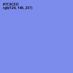 #7C8CED - Cornflower Blue Color Image