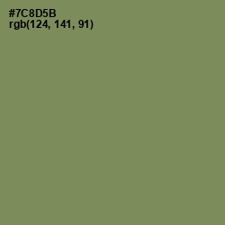 #7C8D5B - Glade Green Color Image