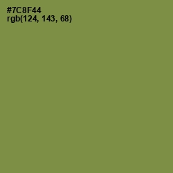 #7C8F44 - Glade Green Color Image