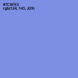 #7C8FE5 - Cornflower Blue Color Image