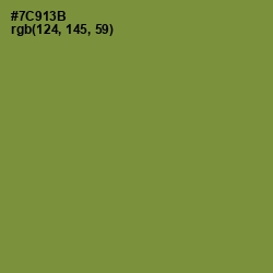 #7C913B - Wasabi Color Image