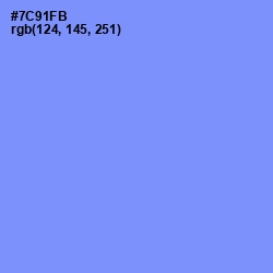 #7C91FB - Cornflower Blue Color Image