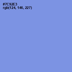 #7C92E3 - Cornflower Blue Color Image