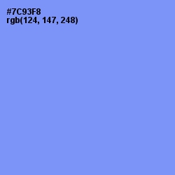 #7C93F8 - Cornflower Blue Color Image