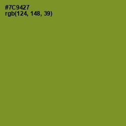 #7C9427 - Wasabi Color Image