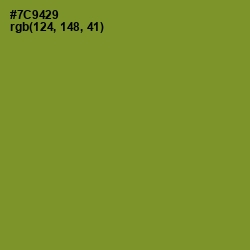 #7C9429 - Wasabi Color Image