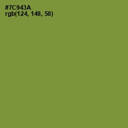 #7C943A - Wasabi Color Image