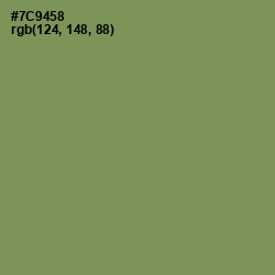 #7C9458 - Glade Green Color Image
