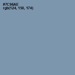 #7C96AE - Wild Blue Yonder Color Image