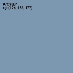 #7C98B1 - Ship Cove Color Image