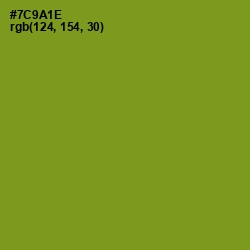 #7C9A1E - Trendy Green Color Image