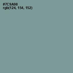 #7C9A98 - Juniper Color Image