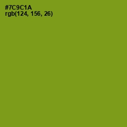 #7C9C1A - Trendy Green Color Image