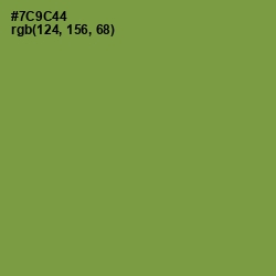 #7C9C44 - Glade Green Color Image