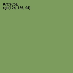 #7C9C5E - Glade Green Color Image