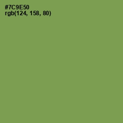 #7C9E50 - Glade Green Color Image