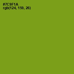 #7C9F1A - Trendy Green Color Image