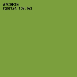 #7C9F3E - Wasabi Color Image