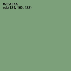 #7CA07A - Fern Color Image
